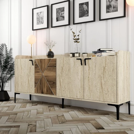Konzolasztal Venedik - Diós, Travertine