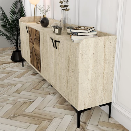 Konzolasztal Venedik - Diós, Travertine