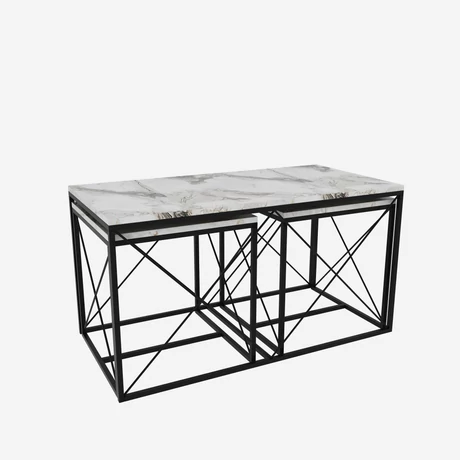 Dohányzóasztal Defne - Fehér Marble