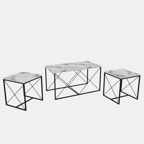 Dohányzóasztal Defne - Fehér Marble