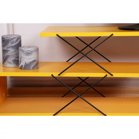 TV szekrény Zigzag - Sárga