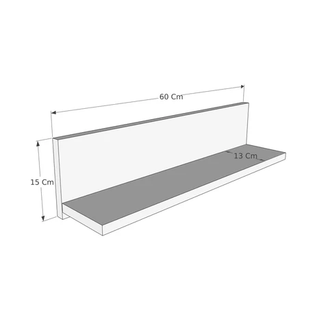 Fali polc Shelf - Fekete