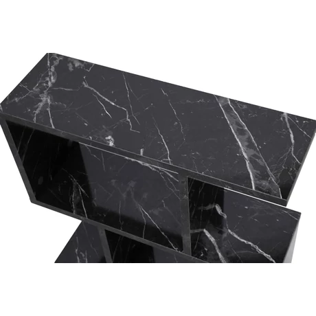 Kis asztal Life - Fekete, Marble
