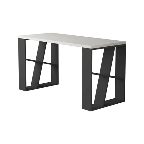 Íróasztal Honey - White, Anthracite