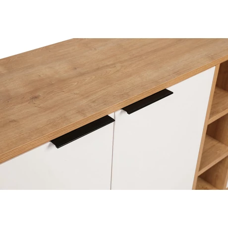 Konzolasztal Clara Console - Oak, Fehér