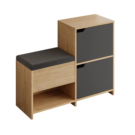 Cipőtároló Haven Shoe Bench - Oak, Anthracite