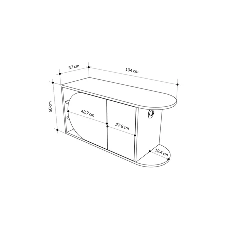 Cipőtároló Nova Shoe Bench - Oak, White