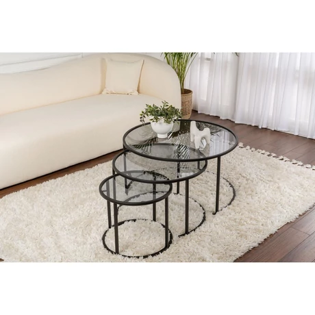Dohányzóasztal Aurum - 80, 60, 42 - Fekete, Grey