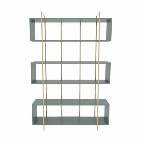 könyvespolc Bruti - Green, Gold