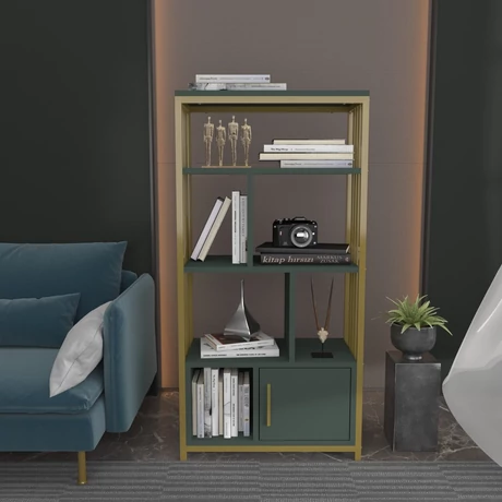 könyvespolc Valero - Green, Gold