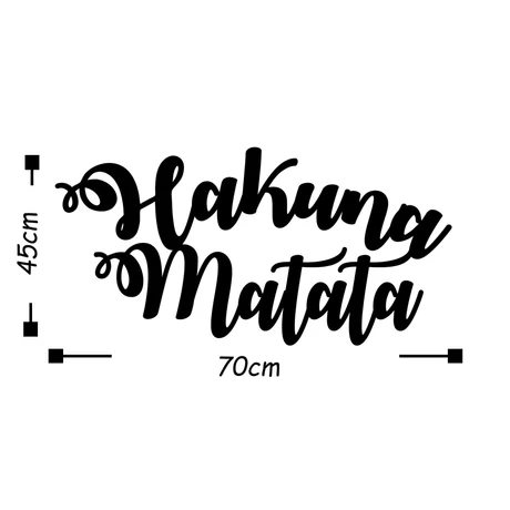 Fém fali dekoráció, Hakuna Matata