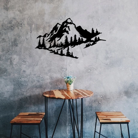 Fém fali dekoráció, Mountain 2