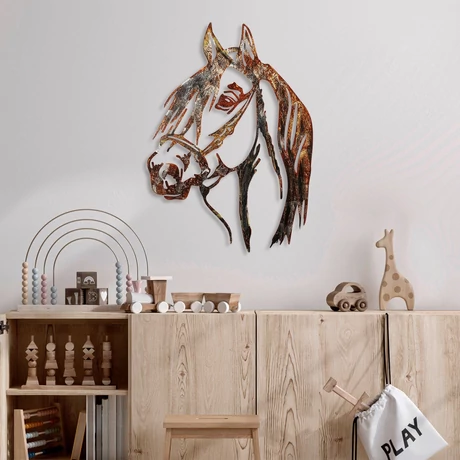 Fém fali dekoráció, Horse - 3
