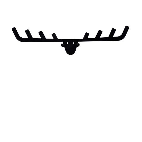 Fali Dekoráció  - Fém fali akasztó, Antler