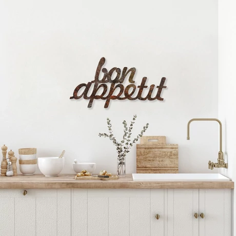 Fém fali dekoráció, Rusty Bon Appetit