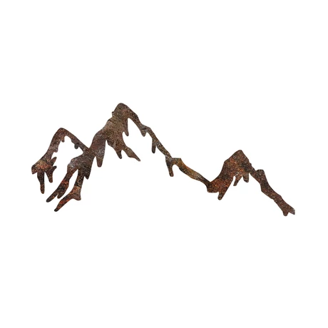 Fém fali dekoráció, Rusty Mountain
