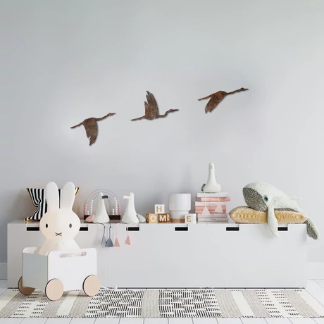 Fém fali dekoráció, Rusty Birds 1