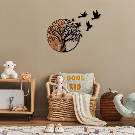 Fa fali dekoráció, Tree And Birds - 322