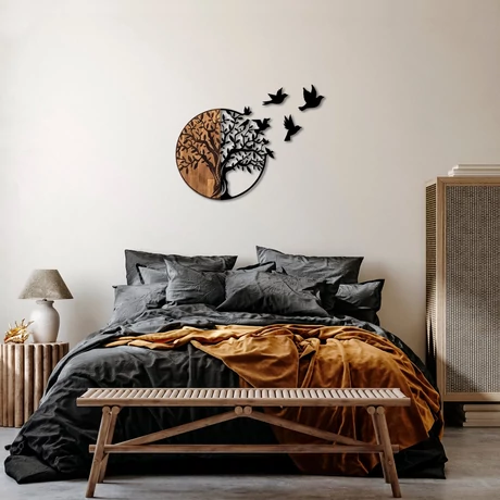 Fa fali dekoráció, Tree And Birds - 322