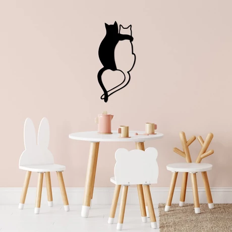 Fém fali dekoráció, Love Cats - 478
