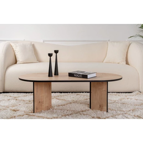 Dohányzóasztal Sable - Sapphire Oak, Fekete