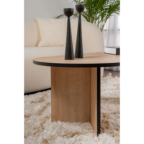 Dohányzóasztal Sable - Sapphire Oak, Fekete