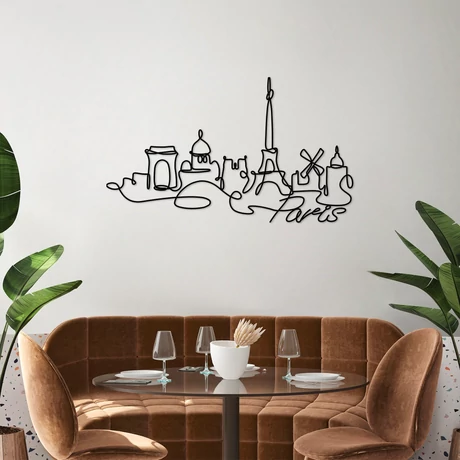 Fém fali dekoráció, Paris