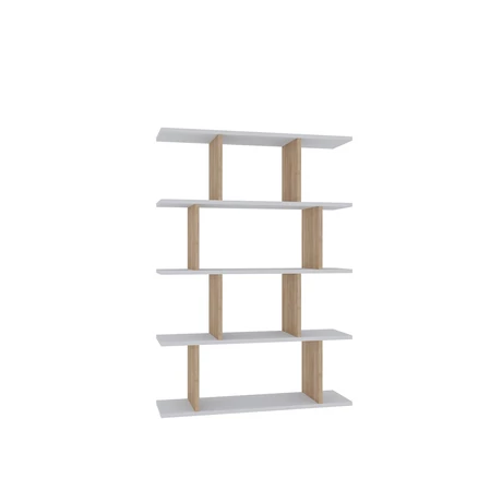 könyvespolc Harmon - Oak, White