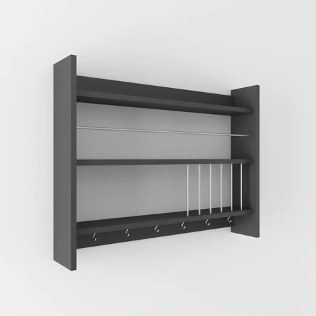 Konyhai polc Kolin - Anthracite