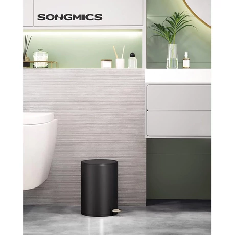 Szemetes, 3 literes,kozmetikai szemetes acél
