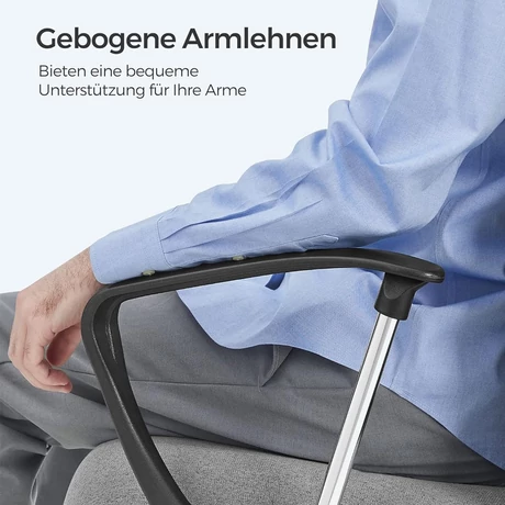 Irodai szék, ergonomikus szék párnázott üléssel, szürke