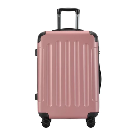 BONTOUR VERTICAL 4 Kerekes Közepes Bőrönd 65x44,5x27cm, M méretű, Rose gold