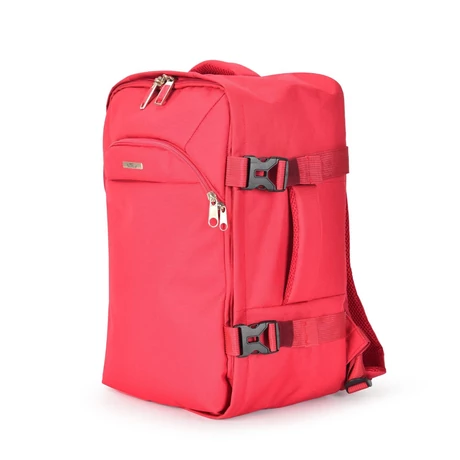 BONTOUR AIR Utazó Hátizsák, WizzAir/Ryanair méretű 40x20x25cm, Piros Színben