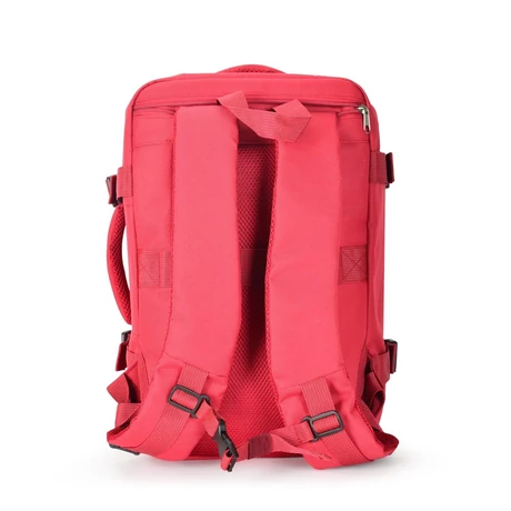 BONTOUR AIR Utazó Hátizsák, WizzAir/Ryanair méretű 40x20x25cm, Piros Színben