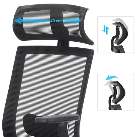 Irodai szék, hálós borítással, ergonomikus számítógépes szék