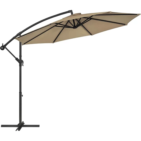 Napernyő Ø 300 cm, kerti napernyő, taupe