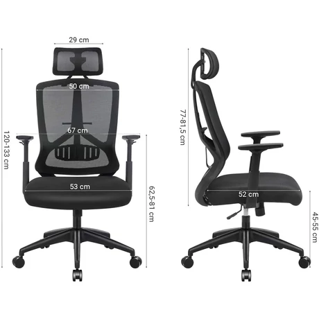 Irodai szék, ergonomikus forgó szék deréktámasszal