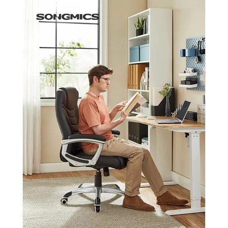 Songmics Ergonomikus irodai szék, állítható magasságú forgószék