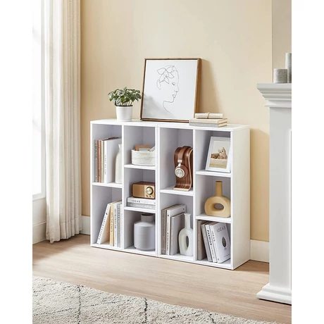 Könyvespolc 5 rekesszel 50 x 80 x 24 cm, Fehér