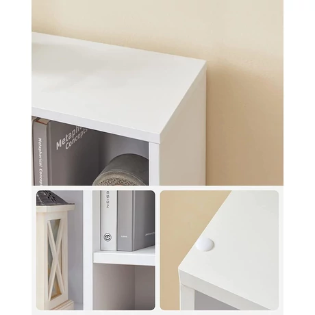 Könyvespolc 5 rekesszel 50 x 80 x 24 cm, Fehér