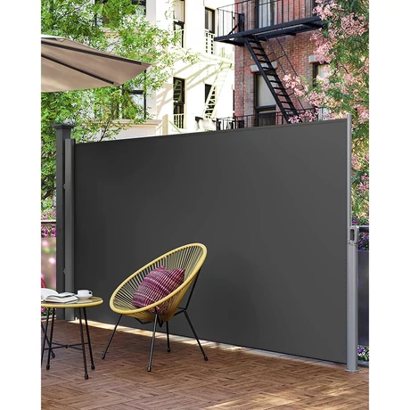 Kihúzható oldalsó napellenző, 200 x 350 cm, antracit