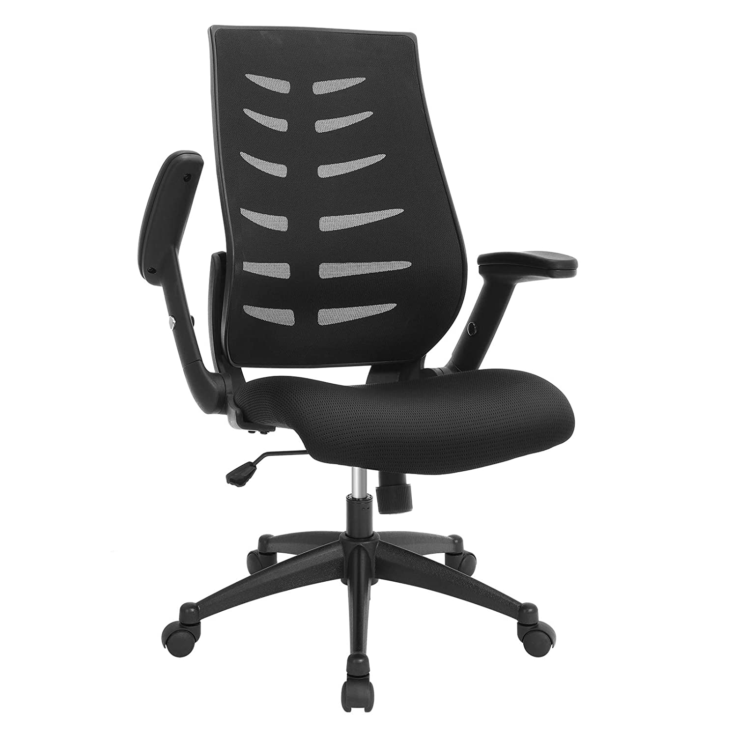 SONGMICS irodai szék, ergonomikus íróasztal szék, állítható 2D kartámasz